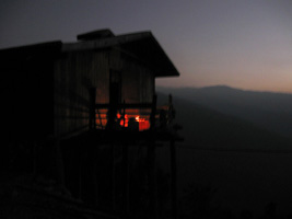 At night in Mindat, southern Chin state